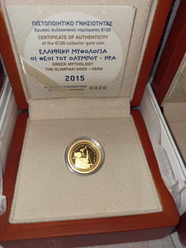 Ελλάδα 100 Ευρώ 2015 Ήρα Χρυσό PROOF, Αγορά νομισμάτων, Πώληση νομισμάτων, Αξιολόγηση νομισμάτων, Χρυσά νομίσματα, Ασημένια νομίσματα, Συλλεκτικά νομίσματα, Παγκόσμια νομίσματα, Ελληνικά νομίσματα, Νομίσματα Euro, Αγορά χρυσού, Πώληση χρυσού, Αγορά ασημιού, Πώληση ασημιού, Επενδύσεις σε νομίσματα, Επενδύσεις σε χρυσό και ασήμι, Κατάλογος νομισμάτων, Συλλογή νομισμάτων, Αξεσουάρ για νομίσματα, Συλλεκτικά χαρτονομίσματα, Ανταλλαγή νομισμάτων, eurodrachma.gr