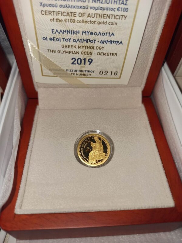 Ελλάδα 100 Ευρώ 2019 Δήμητρα Χρυσό PROOF, Αγορά νομισμάτων, Πώληση νομισμάτων, Αξιολόγηση νομισμάτων, Χρυσά νομίσματα, Ασημένια νομίσματα, Συλλεκτικά νομίσματα, Παγκόσμια νομίσματα, Ελληνικά νομίσματα, Νομίσματα Euro, Αγορά χρυσού, Πώληση χρυσού, Αγορά ασημιού, Πώληση ασημιού, Επενδύσεις σε νομίσματα, Επενδύσεις σε χρυσό και ασήμι, Κατάλογος νομισμάτων, Συλλογή νομισμάτων, Αξεσουάρ για νομίσματα, Συλλεκτικά χαρτονομίσματα, Ανταλλαγή νομισμάτων, eurodrachma.gr