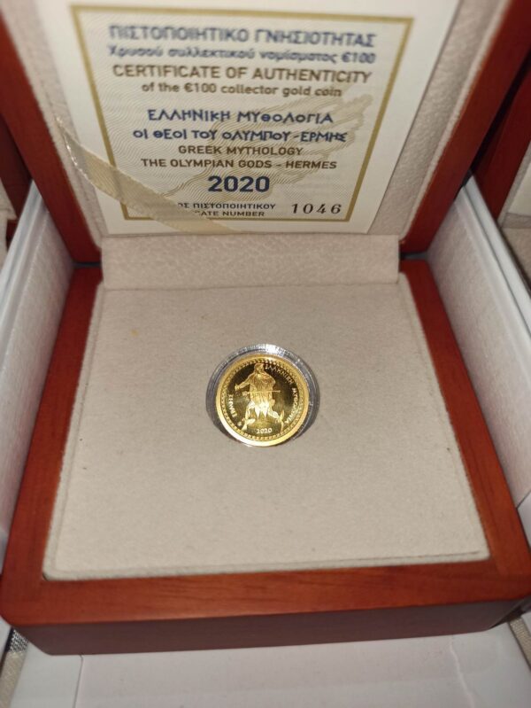 Ελλάδα 100 Ευρώ 2020 Ερμής Χρυσό PROOF, Αγορά νομισμάτων, Πώληση νομισμάτων, Αξιολόγηση νομισμάτων, Χρυσά νομίσματα, Ασημένια νομίσματα, Συλλεκτικά νομίσματα, Παγκόσμια νομίσματα, Ελληνικά νομίσματα, Νομίσματα Euro, Αγορά χρυσού, Πώληση χρυσού, Αγορά ασημιού, Πώληση ασημιού, Επενδύσεις σε νομίσματα, Επενδύσεις σε χρυσό και ασήμι, Κατάλογος νομισμάτων, Συλλογή νομισμάτων, Αξεσουάρ για νομίσματα, Συλλεκτικά χαρτονομίσματα, Ανταλλαγή νομισμάτων, eurodrachma.gr
