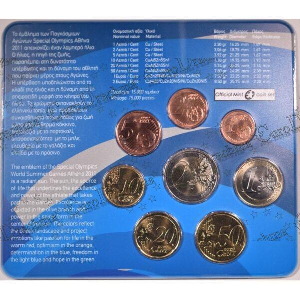 , eurodrachma.gr, Ελλάδα Σειρά Ευρώ blister 2011 Special Olympics Αθήνα blister 1, Αγορά νομισμάτων, Πώληση νομισμάτων, Αξιολόγηση νομισμάτων, Χρυσά νομίσματα, Ασημένια νομίσματα, Συλλεκτικά νομίσματα, Παγκόσμια νομίσματα, Ελληνικά νομίσματα, Νομίσματα Euro, Αγορά χρυσού, Πώληση χρυσού, Αγορά ασημιού, Πώληση ασημιού, Επενδύσεις σε νομίσματα, Επενδύσεις σε χρυσό και ασήμι, Κατάλογος νομισμάτων, Συλλογή νομισμάτων, Αξεσουάρ για νομίσματα, Συλλεκτικά χαρτονομίσματα, Ανταλλαγή νομισμάτων, eurodrachma.gr