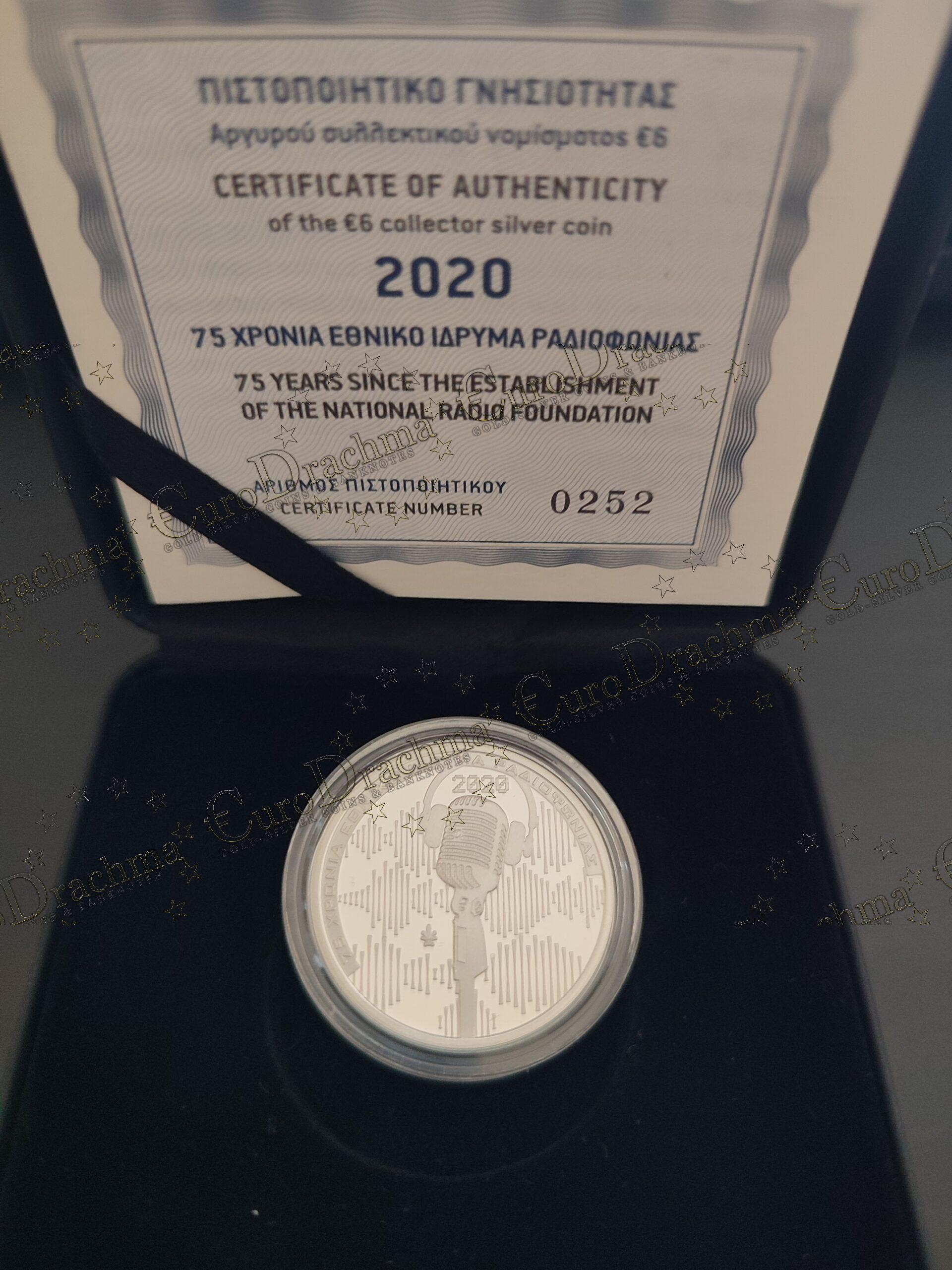 Αγορά νομισμάτων Πώληση νομισμάτων Αξιολόγηση νομισμάτων Χρυσά νομίσματα Ασημένια νομίσματα Συλλεκτικά νομίσματα Παγκόσμια νομίσματα Ελληνικά νομίσματα Νομίσματα Euro Αγορά χρυσού Πώληση χρυσού Αγορά ασημιού Πώληση ασημιού Επενδύσεις σε νομίσματα Επενδύσεις σε χρυσό και ασήμι Κατάλογος νομισμάτων Συλλογή νομισμάτων Αξεσουάρ για νομίσματα Συλλεκτικά χαρτονομίσματα Ανταλλαγή νομισμάτων eurodrachma.gr, 6-ευρώ_Ελλάδα 6 ευρώ 2020 75 Χρόνια Εθνικό Ίδρυμα Ραδιοφωνίας ασημένιο PROOF_, Αγορά νομισμάτων, Πώληση νομισμάτων, Αξιολόγηση νομισμάτων, Χρυσά νομίσματα, Ασημένια νομίσματα, Συλλεκτικά νομίσματα, Παγκόσμια νομίσματα, Ελληνικά νομίσματα, Νομίσματα Euro, Αγορά χρυσού, Πώληση χρυσού, Αγορά ασημιού, Πώληση ασημιού, Επενδύσεις σε νομίσματα, Επενδύσεις σε χρυσό και ασήμι, Κατάλογος νομισμάτων, Συλλογή νομισμάτων, Αξεσουάρ για νομίσματα, Συλλεκτικά χαρτονομίσματα, Ανταλλαγή νομισμάτων, eurodrachma.gr